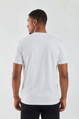 White Plain T-Shirt | High Neck, Short Sleeve